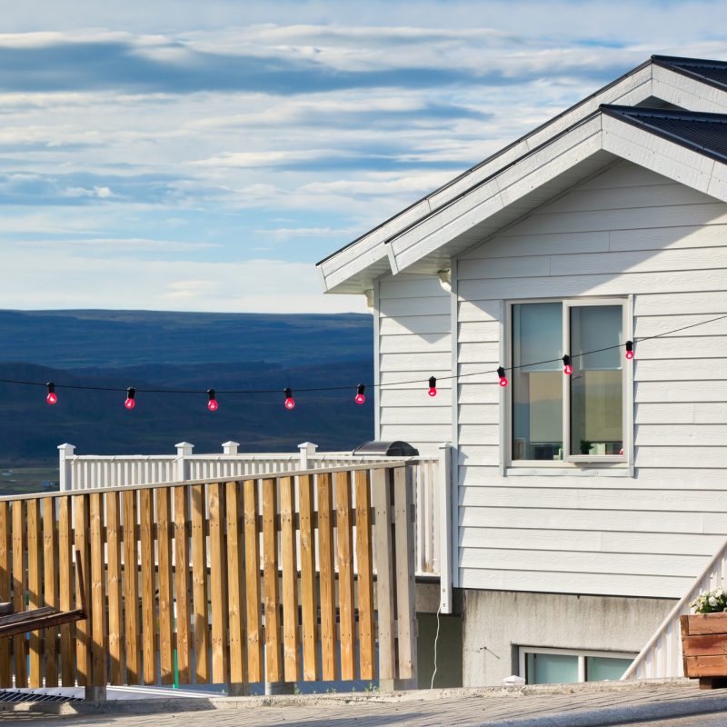 White Siding Icelandic House