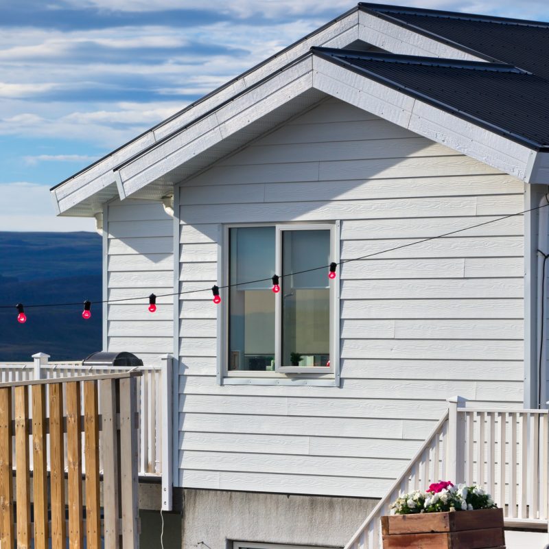 White Siding Icelandic House White Siding Icelandic House